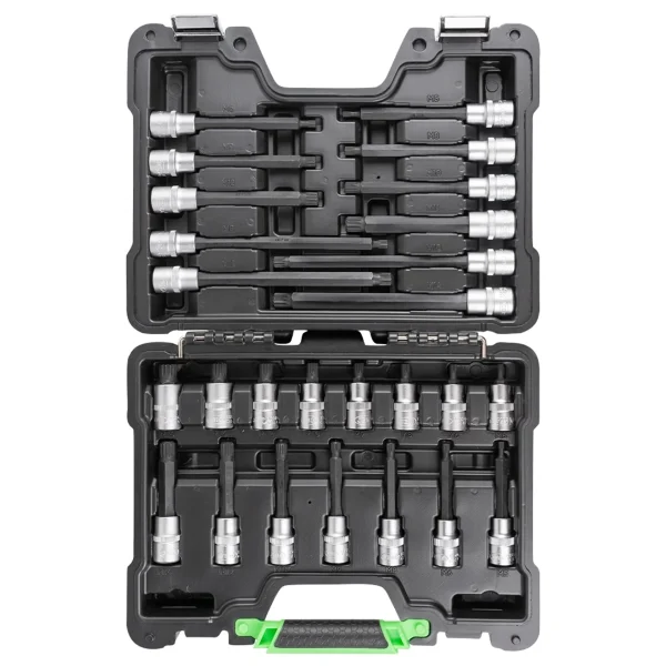 2MALETÍN DE PUNTAS PARA TORNILLOS DE 12 CANTOS 26 PIEZAS REF 52603