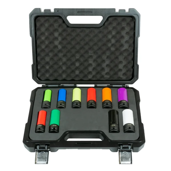 KIT DE 10 VASOS IMPACTO DE 1/2" ESPECIAL EXTRACCIÓN RUEDAS