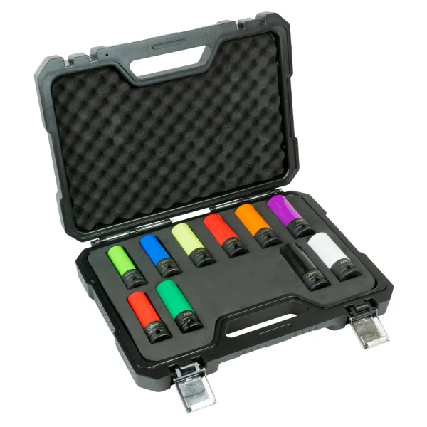 KIT DE 10 VASOS IMPACTO DE 1/2" ESPECIAL EXTRACCIÓN RUEDAS - Imagen 3