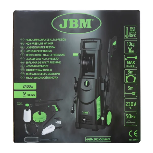 HIDROLIMPIADORA DE ALTA PRESIÓN 2400W - Imagen 6